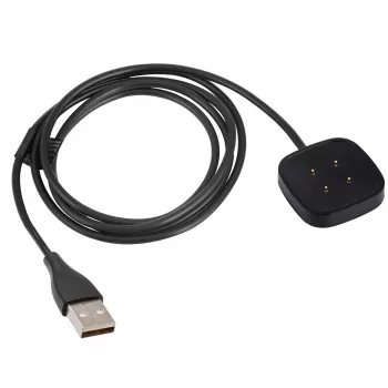 Cavo di ricarica USB magnetico Akyga AK-SW-27 per Fitbit Versa 3 / Sense, 1 m, nero