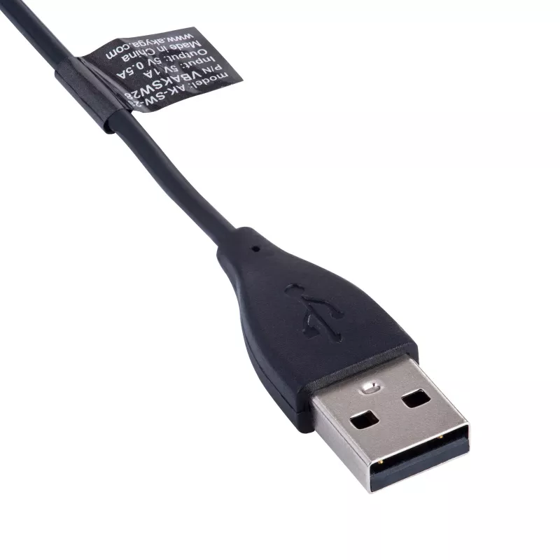 Cavo di ricarica per Fitbit Charge 2 Akyga AK-SW-28, USB-A, 1 m, nero