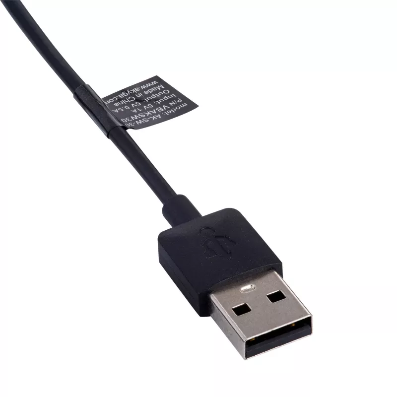 Cavo di ricarica magnetico per Amazfit Cor A1702 Akyga AK-SW-30, USB-A, 1 m, nero