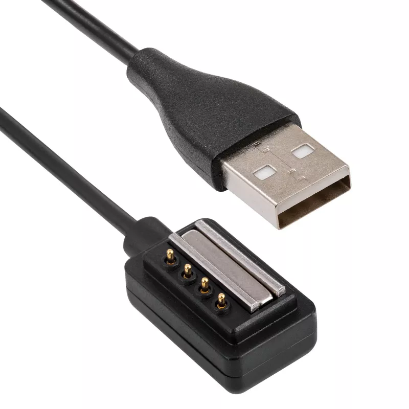Cavo di ricarica magnetico per Suunto 9 / D5 / Spartan Sport Akyga AK-SW-33, USB-A, 1 m, nero