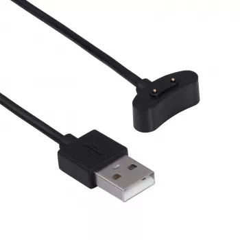 Cavo di ricarica magnetico per Ticwatch Pro 3 GPS / E3 Akyga AK-SW-39, USB-A, 1 m, nero