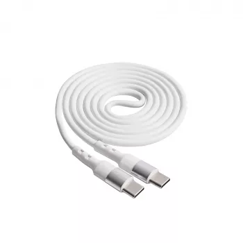Cavo USB-C a USB-C Akyga AK-USB-40, USB 2.0, 60 W, 1 m, bianco