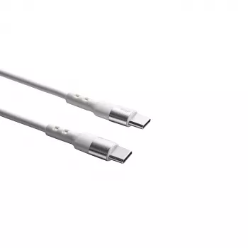 Cavo USB-C a USB-C Akyga AK-USB-40, USB 2.0, 60 W, 1 m, bianco