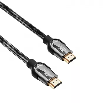 Cavo HDMI 2.1 Akyga AK-HD-15S, schermato, rame, intrecciato, 48 Gbit/s, 8K@60Hz / 4K@120Hz, 1,5 m
