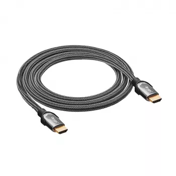 Cavo HDMI 2.1 Akyga AK-HD-15S, schermato, rame, intrecciato, 48 Gbit/s, 8K@60Hz / 4K@120Hz, 1,5 m