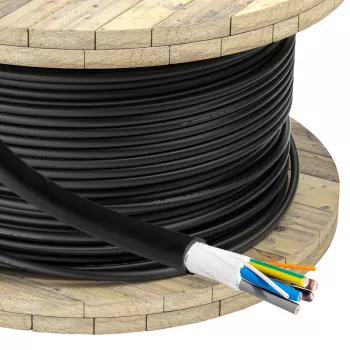 Cavo di ricarica EV Akyga AK-SC-E12 5 x 6 mm² + 2 x 0,75 mm², trifase, 32 A, 450/750 V, al metro