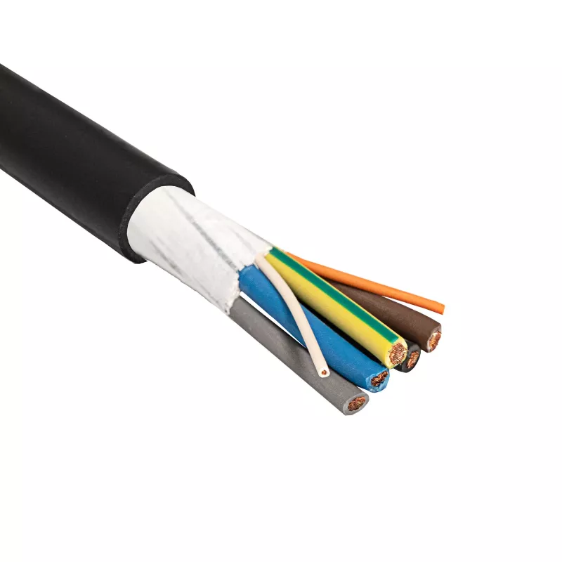 Cavo di ricarica EV Akyga AK-SC-E12 5 x 6 mm² + 2 x 0,75 mm², trifase, 32 A, 450/750 V, al metro