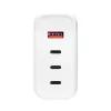 Caricabatterie USB GaN Akyga AK-CH-24 140 W, 3 x USB-C PD + USB-A, bianco