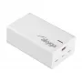 Caricabatterie USB da tavolo GaN Akyga AK-CH-25 140 W, 3 x USB-C PD + USB-A, bianco