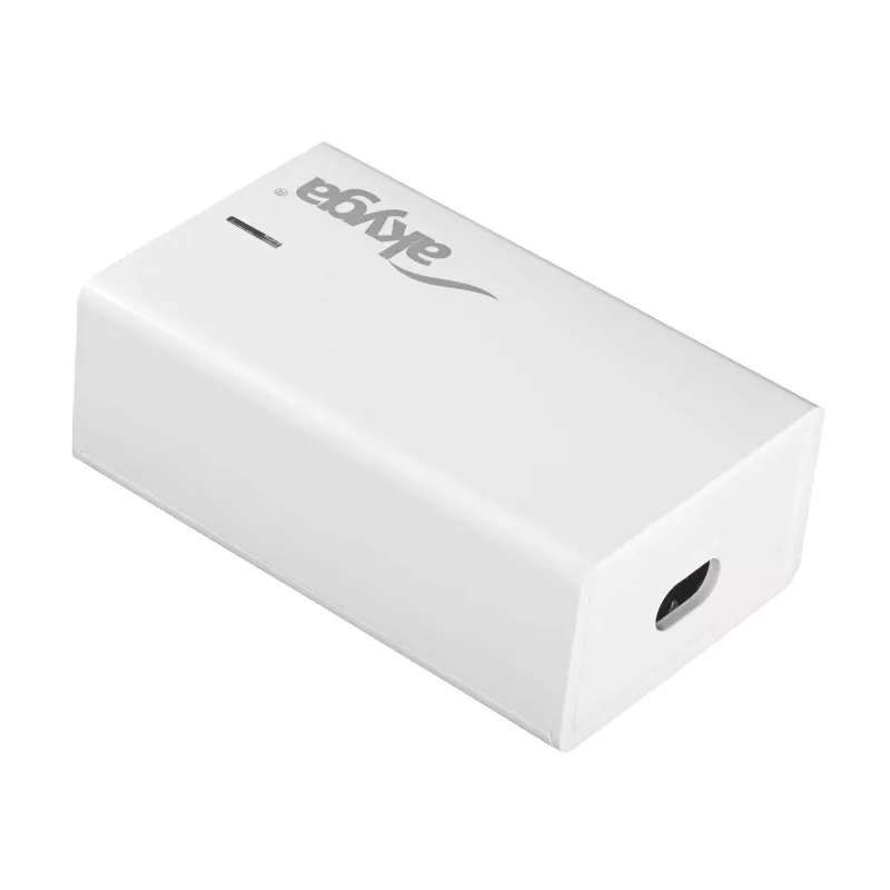 Caricabatterie USB da tavolo GaN Akyga AK-CH-25 140 W, 3 x USB-C PD + USB-A, bianco