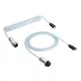 Cavo spiralato Aviator USB-C a USB-C Akyga AK-USB-49 con connettore GX16, USB 2.0, 3 m, bianco