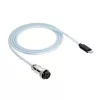 Cavo spiralato Aviator USB-C a USB-C Akyga AK-USB-49 con connettore GX16, USB 2.0, 3 m, bianco