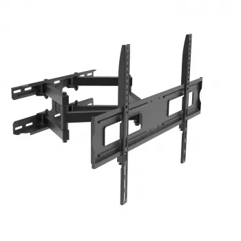 Akyga AK-MB-10 supporto TV da parete orientabile, 37-70 pollici, 50 kg, VESA 600x400, rotazione ±45°, inclinazione ±20°, nero