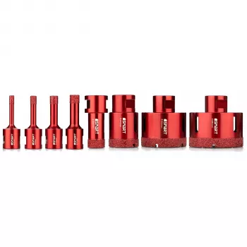 SMART365 set frese diamantate 9 pezzi 6-68 mm M14 per gres porcellanato
