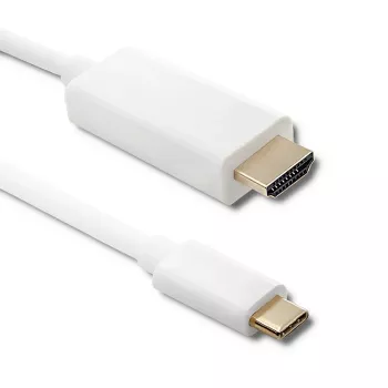 Qoltec Cavo Adattatore USB 3.1 Type-C Maschio a HDMI Type A Maschio, 4K, Alternate Mode, 1m, Nero