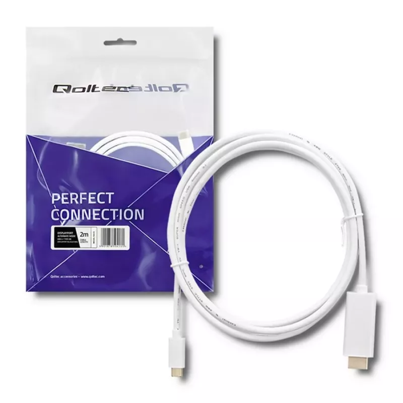 Qoltec Cavo USB 3.1 Type C Maschio a HDMI A Maschio 2m 4K 60Hz