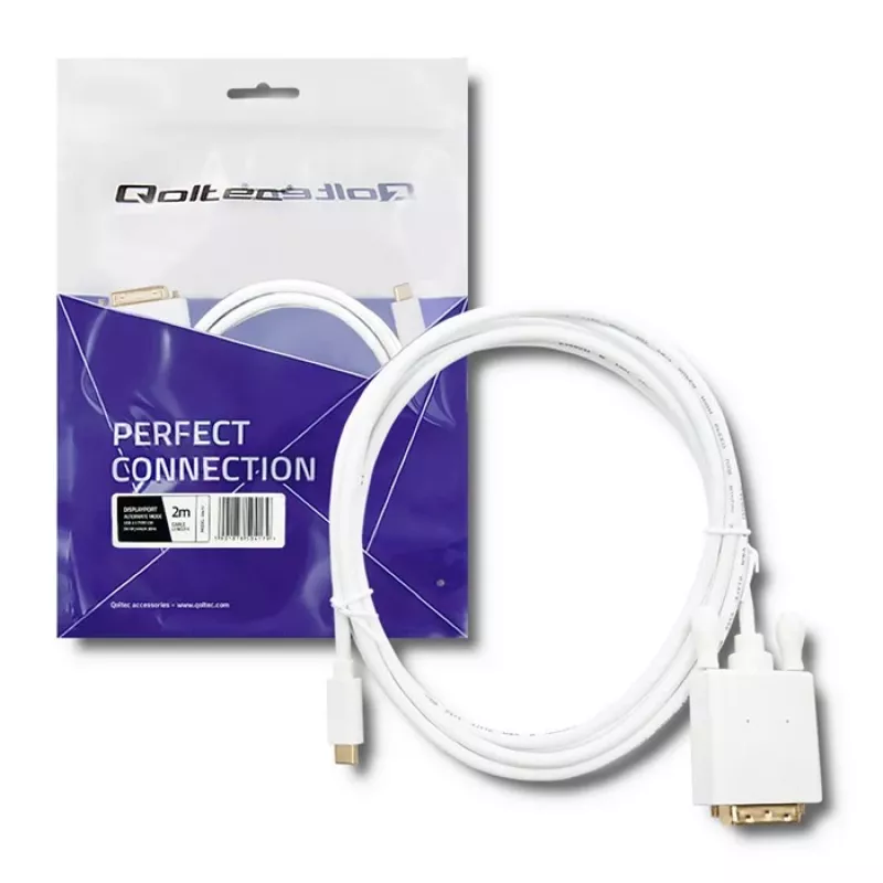 Qoltec Cavo Adattatore USB 3.1 Type-C Maschio a DVI-D Maschio 2m 4K