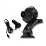 Qoltec PRO Caricabatterie wireless per auto con supporto IR 15W QC 3.0 USB Type-C nero