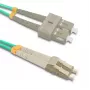 Qoltec Cavo patch in fibra ottica LC/UPC - SC/UPC multimodale OM4 duplex 5m