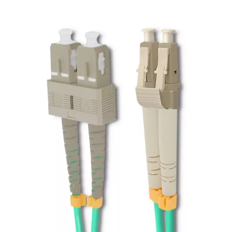 Qoltec Cavo patch in fibra ottica LC/UPC - SC/UPC multimodale OM4 duplex 5m