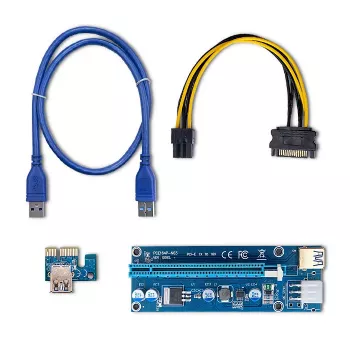 Qoltec Riser PCI-E ver. 009S USB 3.0 60cm extender GPU mining