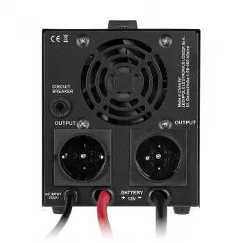 Rebel POWER-500-LFP4 inverter a onda sinusoidale pura con funzione di ricarica 12V 230V 500VA/300W