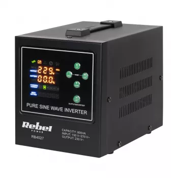 Rebel POWER-800-LFP4 inverter/caricabatterie a onda sinusoidale pura 12V 230V 800VA/500W
