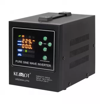 KEMOT PROsinus-500-LFP4 UPS inverter a onda sinusoidale pura con funzione di ricarica 12V 230V 500VA/300W