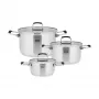 TEESA COOK PRIME set di 6 pentole, acciaio inox, adatto all'induzione