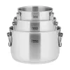 TEESA COOK PRIME set di 6 pentole, acciaio inox, adatto all'induzione