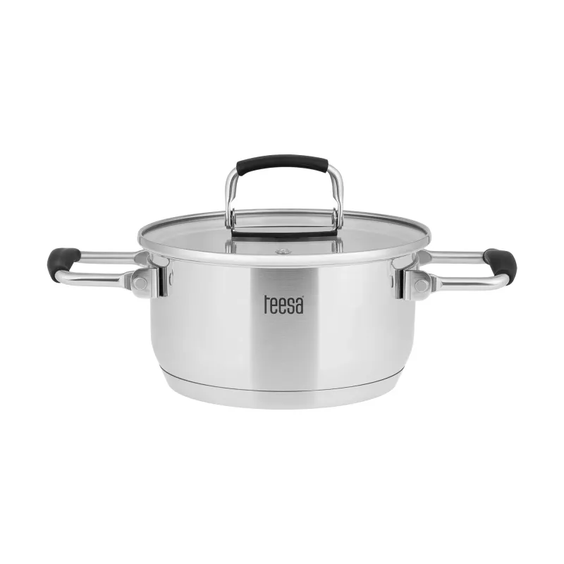 TEESA COOK PRIME set di 6 pentole, acciaio inox, adatto all'induzione