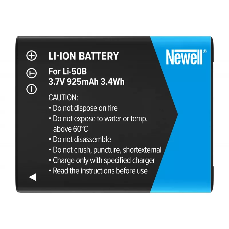 Newell batteria ricaricabile Li-50B per Pentax