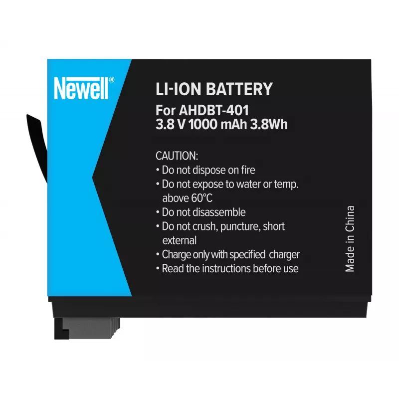 Newell batteria ricaricabile di ricambio AHDBT-401 per GoPro HERO4 Black/Silver