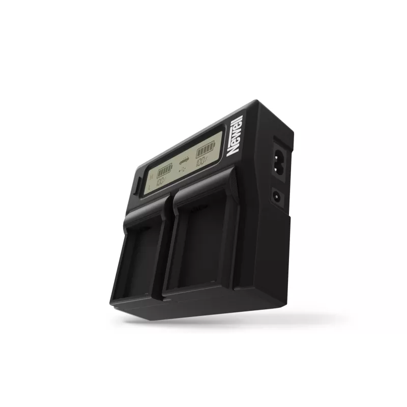 Caricabatterie LCD dual-channel Newell per batterie Sony serie NP-FW