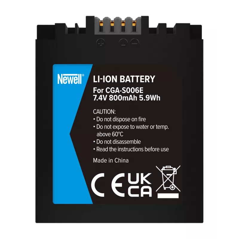 Batteria ricaricabile sostitutiva Newell CGA-S006E per Panasonic