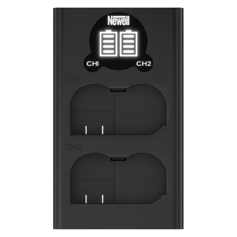 Caricabatterie USB-C dual-channel Newell DL-USB-C per batterie Nikon EN-EL15