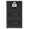Caricabatterie USB-C dual-channel Newell DL-USB-C per batterie Canon LP-E10