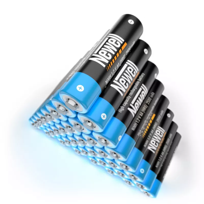 Batteria ricaricabile NiMH Newell AA 2500 mAh confezione da 4 blister