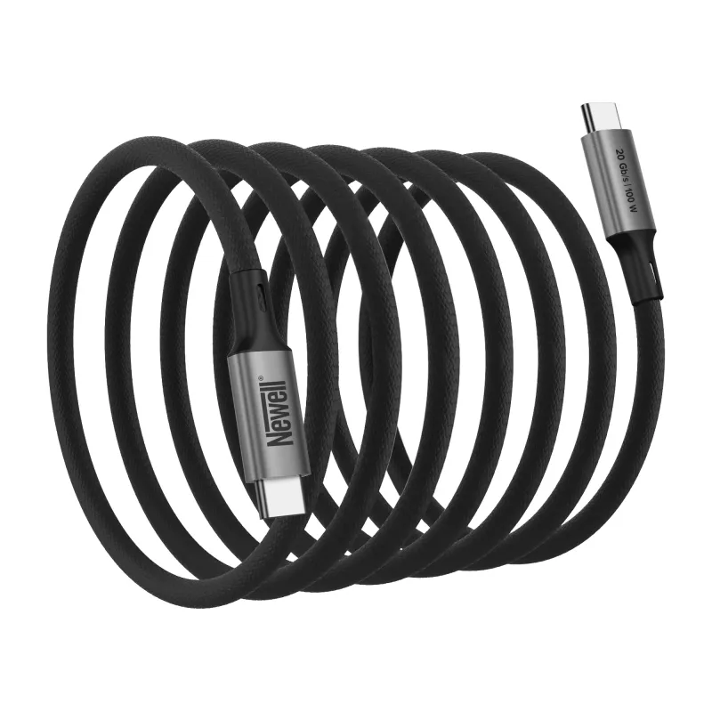 Cavo magnetico Newell USB-C a USB-C 3.2 Gen 2 - 1 m, grafite