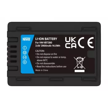 Batteria ricaricabile sostitutiva Newell VW-VBT380 per videocamera Panasonic