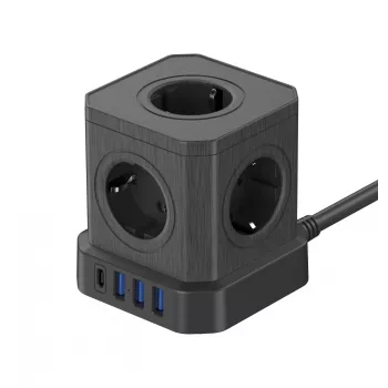 Ciabatta Newell GaN Power Cube 9W1 nero