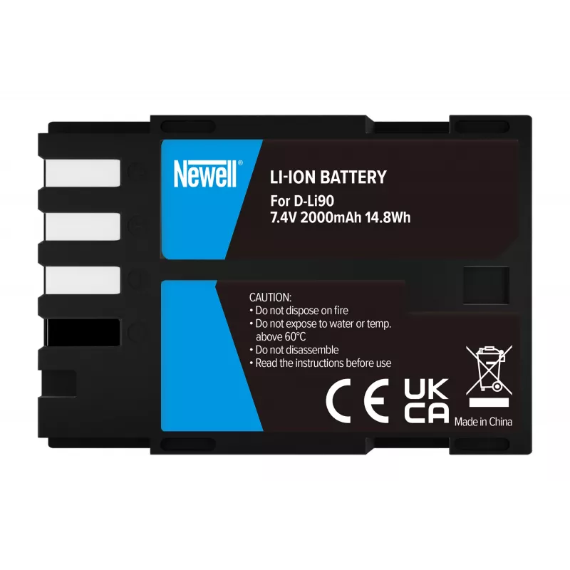 Newell batteria ricaricabile di ricambio D-Li90 per Pentax