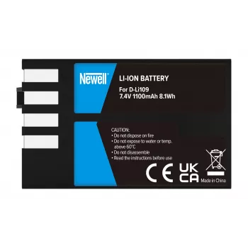 Newell batteria ricaricabile di ricambio D-Li109 per Pentax