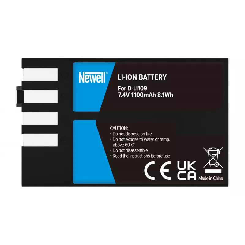Newell batteria ricaricabile di ricambio D-Li109 per Pentax