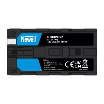 Newell batteria ricaricabile di ricambio NP-F770 per videocamera Sony, 4400mAh, 7,4V Li-Ion