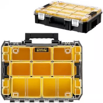 STANLEY PRO-STACK organizer confezione doppia (nero/trasparente, 2 pezzi)