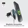 SBS caricabatterie con cavo retrattile magnetico MagSafe 15W - nero