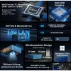 GEEKOM IT12 Mini PC, Intel Core i7-1260P, 16GB RAM, 500GB SSD, Windows 11 Pro, blu
