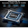 GEEKOM IT12 Mini PC, Intel Core i7-1260P, 16GB RAM, 500GB SSD, Windows 11 Pro, blu