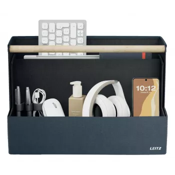 Leitz MyBox organizer da scrivania portatile in tessuto grigio scuro